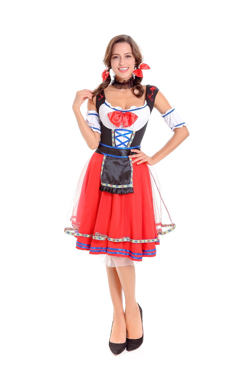 F1794-2 КОСТЮМ ДЕВУШКИ МЕДВЕДЯ OKTOBERFEST